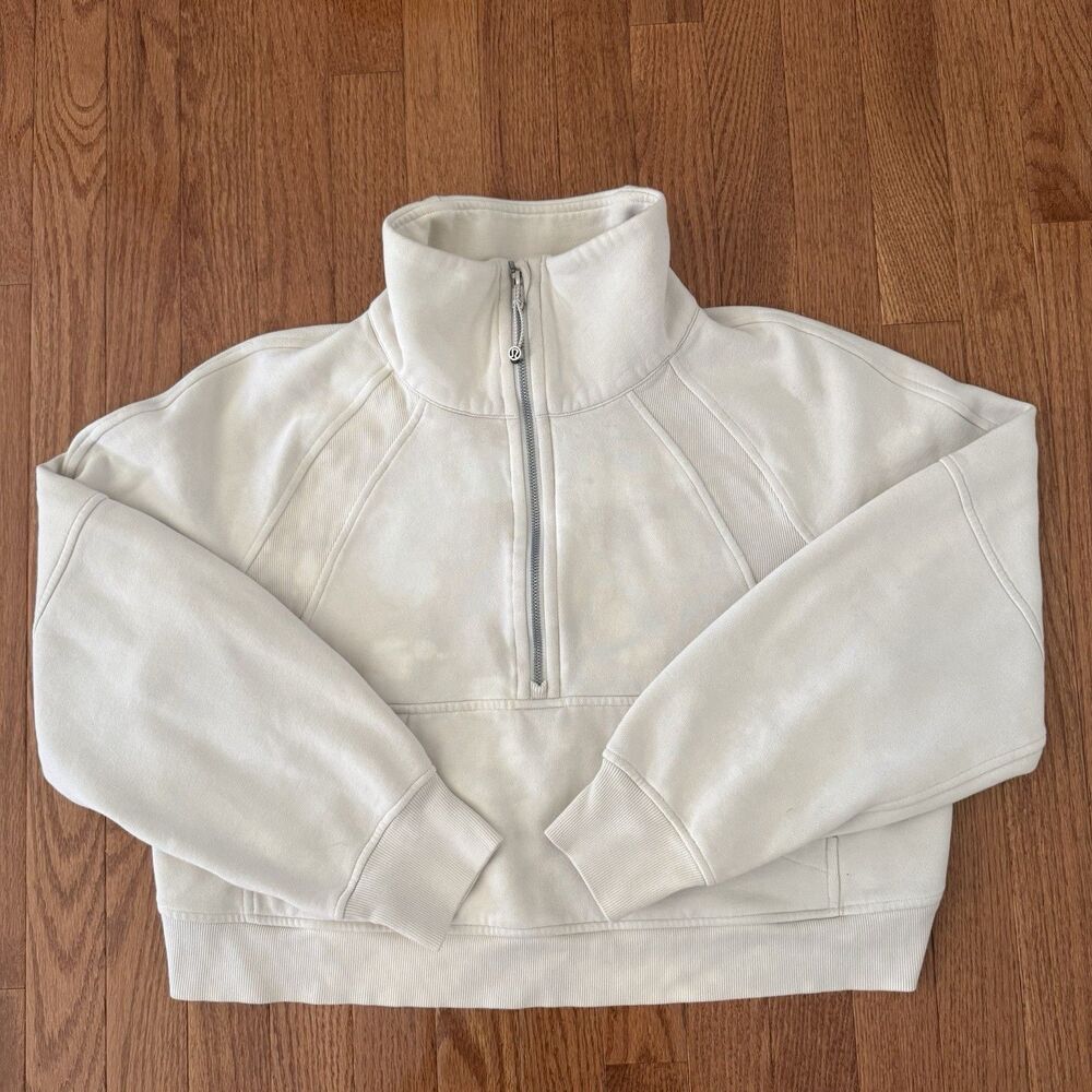 Lululemon Scuba Oversized Funnel Neck Half Zip Sweatshirt Women’s M/L READ FLAW